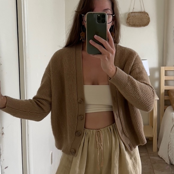 Jenni Kayne | Sweaters | Jenni Kayne Cropped Cocoon Cardigan Wool Cashmere  Blend | Poshmark